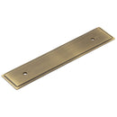 Hoxton Rushton 140x30mm Backplate for Cabinet Handles with 96mm Ctrs - Antique Brass - HOX6050AB - Choice Handles
