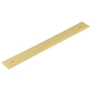Hoxton Rushton 268x30mm Backplate for Cabinet Handles with 224mm Ctrs - Satin Brass - HOX6060SB - Choice Handles
