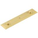 Hoxton Rushton 140x30mm Backplate for Cabinet Knobs - Satin Brass - HOX6090SB - Choice Handles