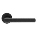Manital Hey Quadra Lever Handle On Threaded Round Rose Ner - Matt Black - HQ5MB - Choice Handles