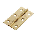 Carlisle Brass - 76 X 40 X 1.5mm Solid Drawn Brass Butt Hinge (Pair) - Satin Brass - HSD3 - Choice Handles