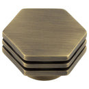 Hoxton - Nile Cupboard Knobs 40mm - Antique Brass - HOX340AB - Choice Handles