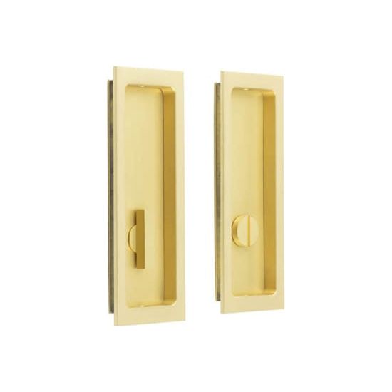 Burlington  - Rectangular Turn & Release - Satin Brass - BUR226SB - Choice Handles