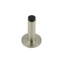 Burlington - Plain Wall Mounted Door Stops Reeded Rose - Satin Nickel - BUR-970SN-974SN - Choice Handles