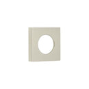 Burlington - Square Plain Outer Rose - Satin Nickel - BUR150SN - Choice Handles