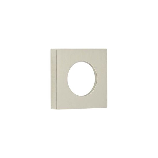 Burlington - Square Plain Outer Rose - Satin Nickel - BUR150SN - Choice Handles