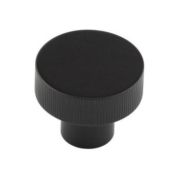 Hoxton - Thaxted Cupboard Knobs 30mm - Matt Black - HOX230MB - Choice Handles
