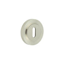 Burlington - Standard Keyway Escutcheons Knurled Rose - Satin Nickel - BUR-60SN-75SN - Choice Handles