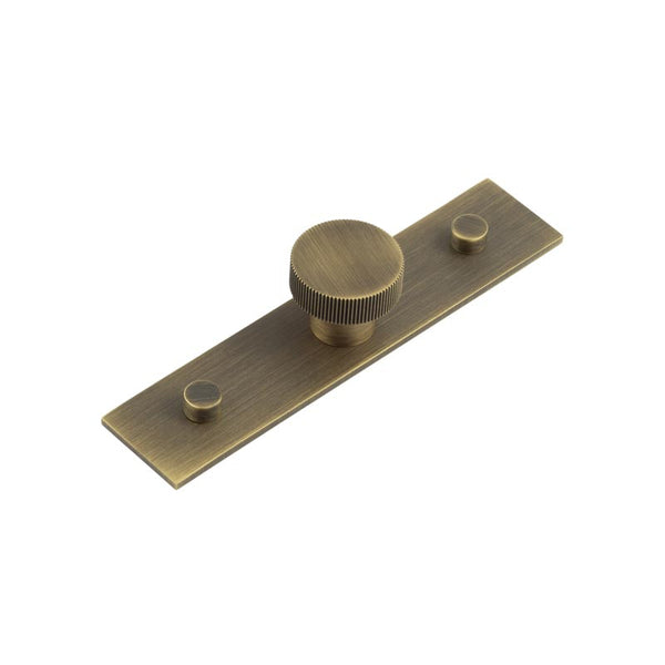 Hoxton - Thaxted Cupboard Knobs 30mm Plain - Antique Brass - HOX-230AB-5090AB - Choice Handles