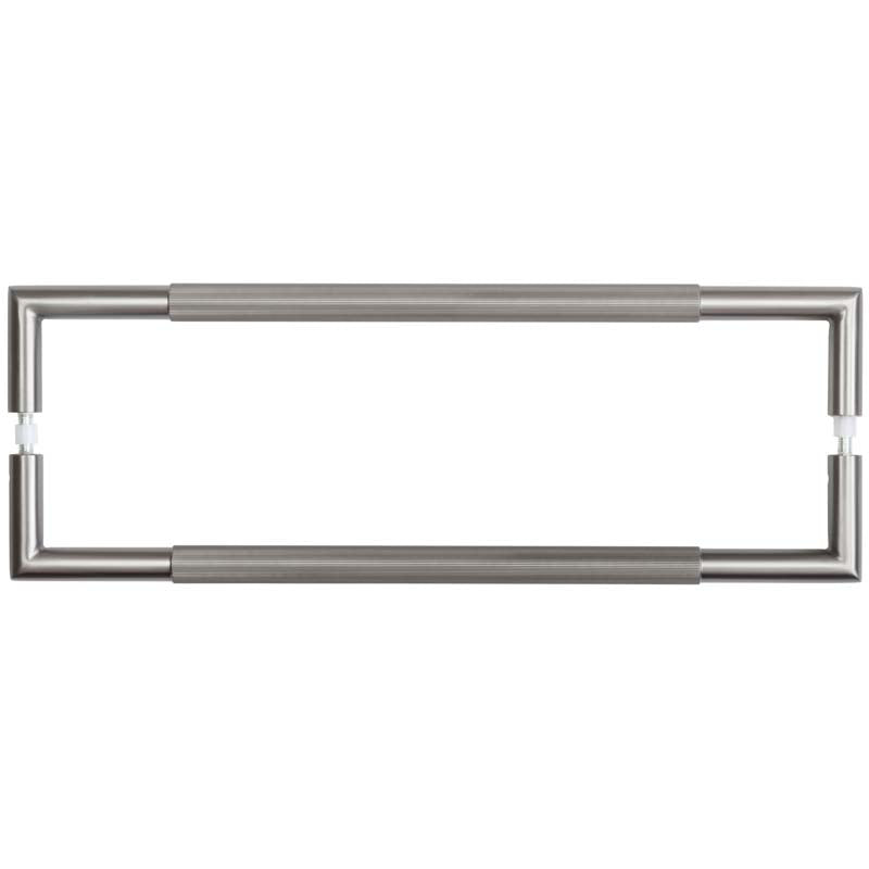 Frelan - 425x20mm GM Mitred B/B Linear Knurled Pull Handle 304g - Gun Metal - JGM7 - Choice Handles
