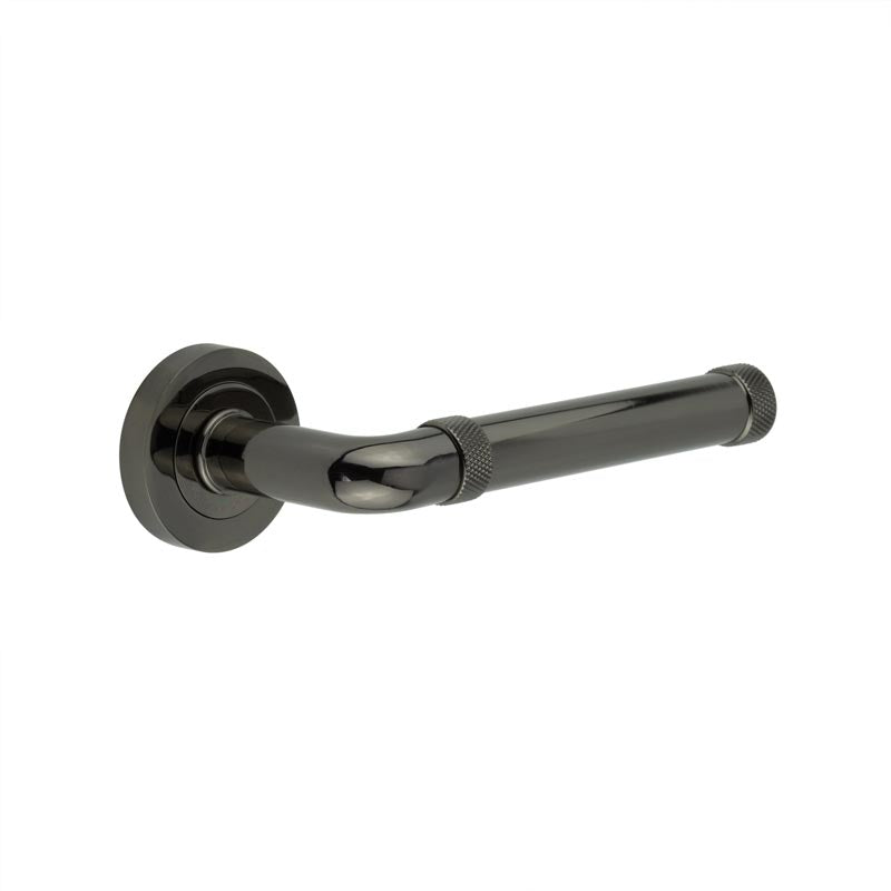 Jedo - Midtown Lever On Rose Door Handle - Brushed Nickel - JV853BN - Choice Handles