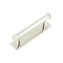 Hoxton Thaxted Cabinet Handles 96mm Ctrs Stepped Backplate - Polished Nickel - HOX-250PN-6050PN - Choice Handles