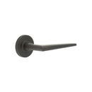 Burlington - Mayfair Door Handle on Knurled Rose  - Dark Bronze - BUR10KIT83 - Choice Handles