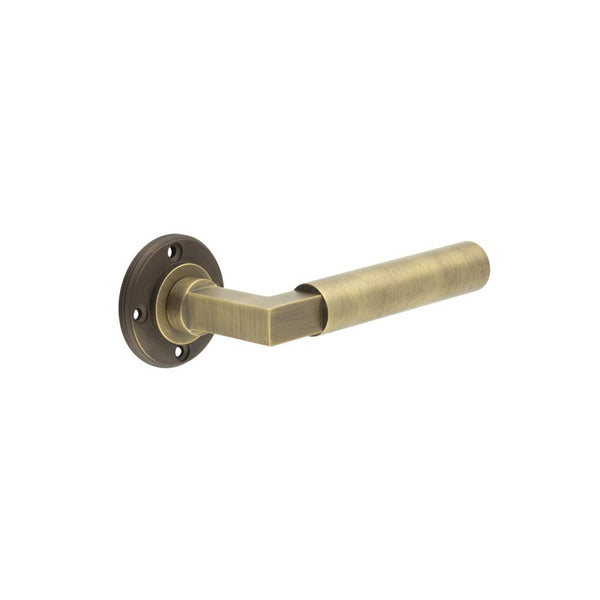 Burlington - Westminster Door Handles No Rose  - Antique Brass - BUR30AB - Choice Handles