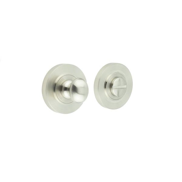 Burlington - Turns & Releases Inner 1 Plain Rose - Satin Nickel - BUR-80SN-50SN - Choice Handles