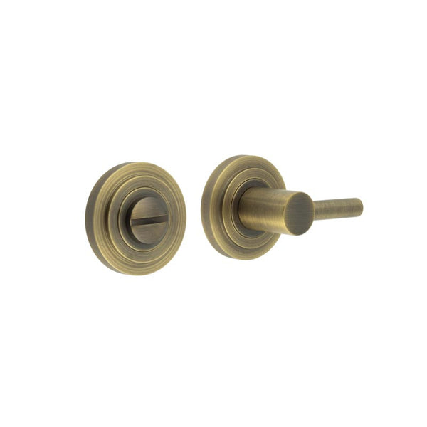 Burlington - Easy Turn & Release Stepped Rose - Antique Brass - BUR-82AB-52AB - Choice Handles