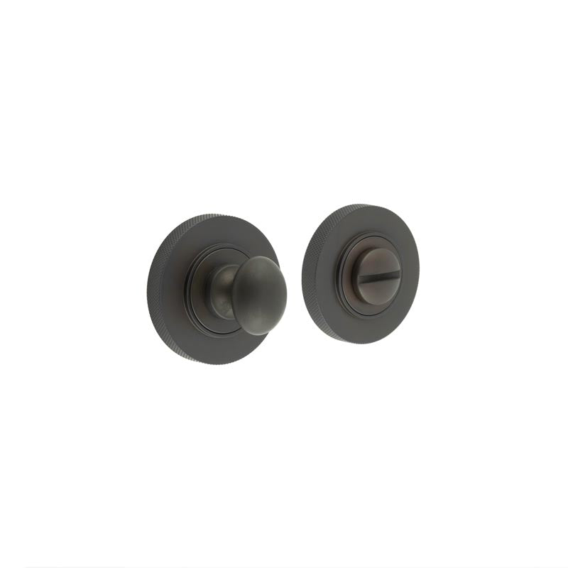 Burlington - Turns & Releases Inner 1 Knurled Rose - Dark Bronze - BUR-80DB-55DB - Choice Handles