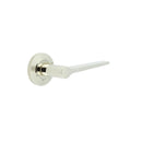 Burlington - Knightsbridge Door Handle on Chamfered Rose  - Polished Nickel - BUR20KIT158 - Choice Handles
