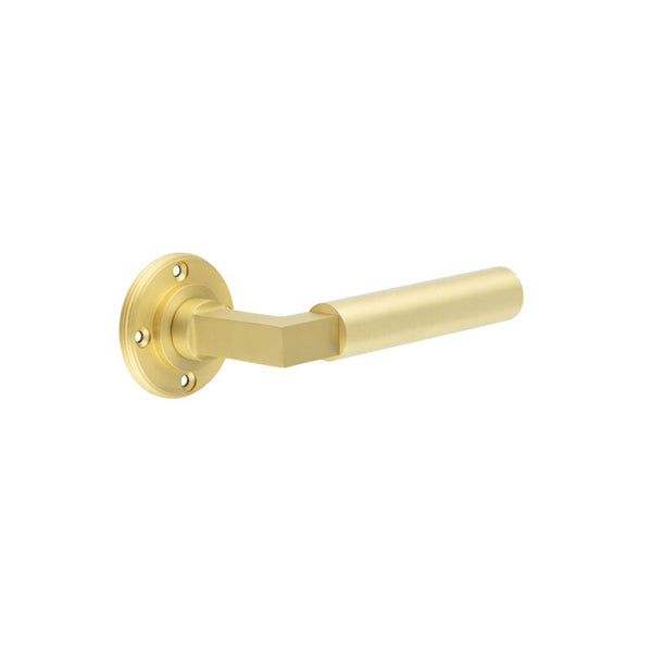 Burlington - Westminster Door Handles No Rose  - Satin Brass - BUR30SB - Choice Handles