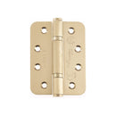 Jedo - Certifire Stainless Steel Grade 13 Radiused Ball Bearing Hinges 102x76x3mm - Satin Brass - J9633SB - Choice Handles