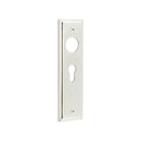 Burlington - Lever Handle Backplate Din Euro - Polished Nickel - BUR454PN - Choice Handles