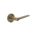 Burlington - Knightsbridge Door Handle on Plain Rose - Antique Brass - BUR20KIT1 - Choice Handles