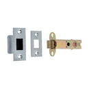 Frelan - Jedo Double Sprung Tubular Latches 150mm  - Polished Brass/Satin Chrome - JL6666S-150 - Choice Handles