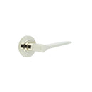 Burlington - Knightsbridge Door Handle on Plain Rose - Polished Nickel - BUR20KIT157 - Choice Handles