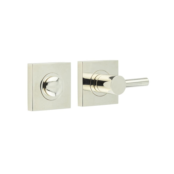 Burlington - Easy Turn & Release Square Plain Rose - Polished Nickel - BUR-82PN-150PN - Choice Handles