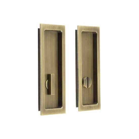 Burlington  - Rectangular Turn & Release - Antique Brass - BUR226AB - Choice Handles