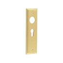 Burlington - Lever Handle Backplate Din Euro - Satin Brass - BUR454SB - Choice Handles