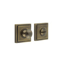 Burlington - Turns & Releases Inner 1 Square Stepped Rose - Antique Brass - BUR-80AB-152AB - Choice Handles