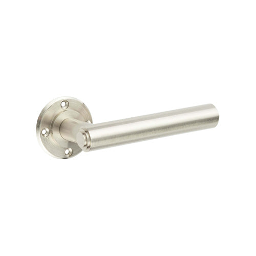 Burlington - Richmond Lever on Rose Door Handles - Roses Sold Separately - Satin Nickel - BUR45SN - Choice Handles