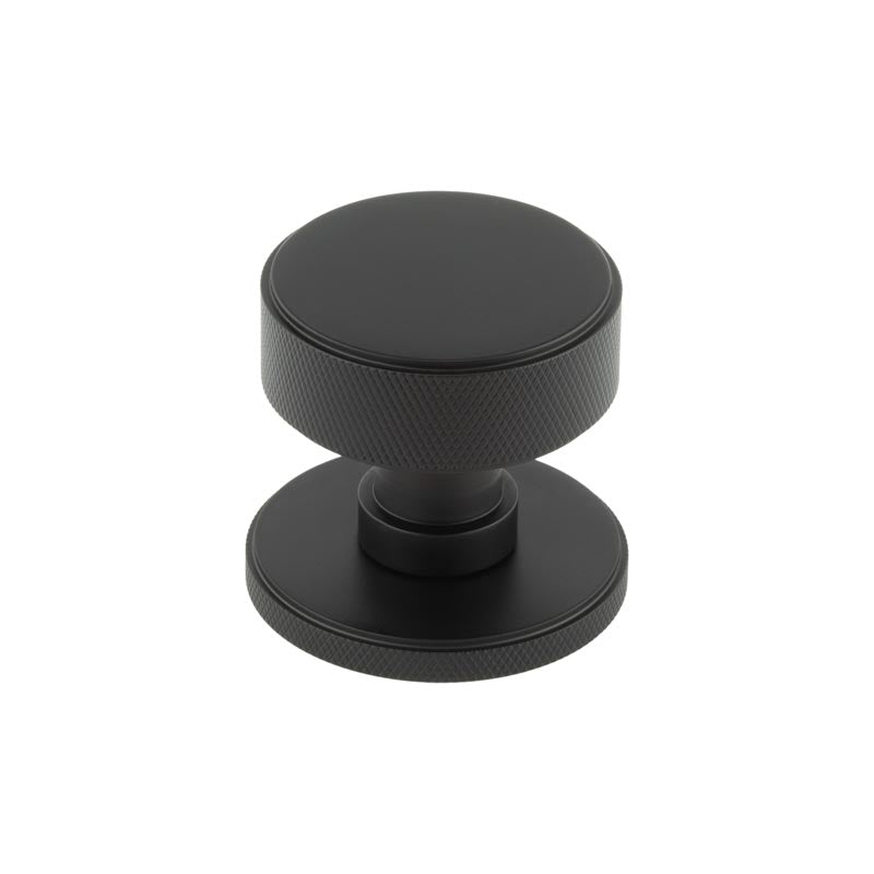 Frelan - Burlington Westbourne Mortice Door Knob Black - Matt Black - BUR102MB - Choice Handles