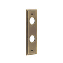 Burlington - Lever Handle On Backplate Bathroom - Antique Brass - BUR453AB - Choice Handles