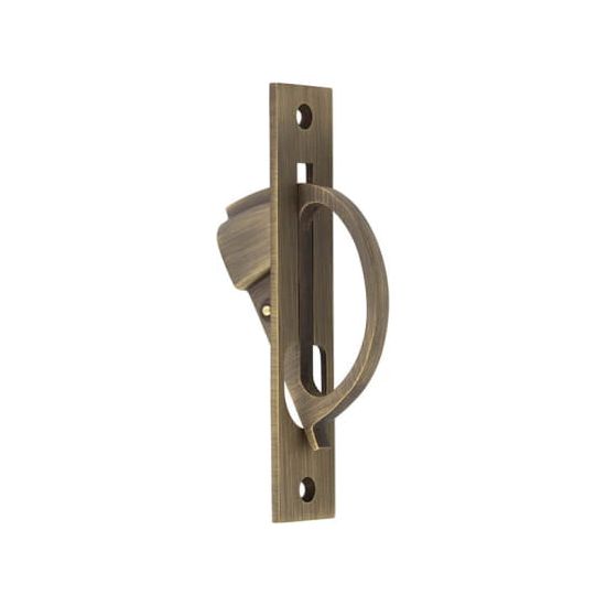 Burlington  - Sliding Door Edge Pull - Antique Brass - BUR280AB - Choice Handles