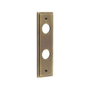 Burlington - Lever Handle Din Bathroom Backplate  - Antique Brass - BUR456AB - Choice Handles