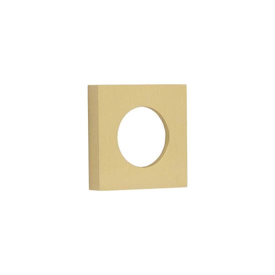 Burlington - Square Plain Outer Rose - Satin Brass - BUR150SB - Choice Handles