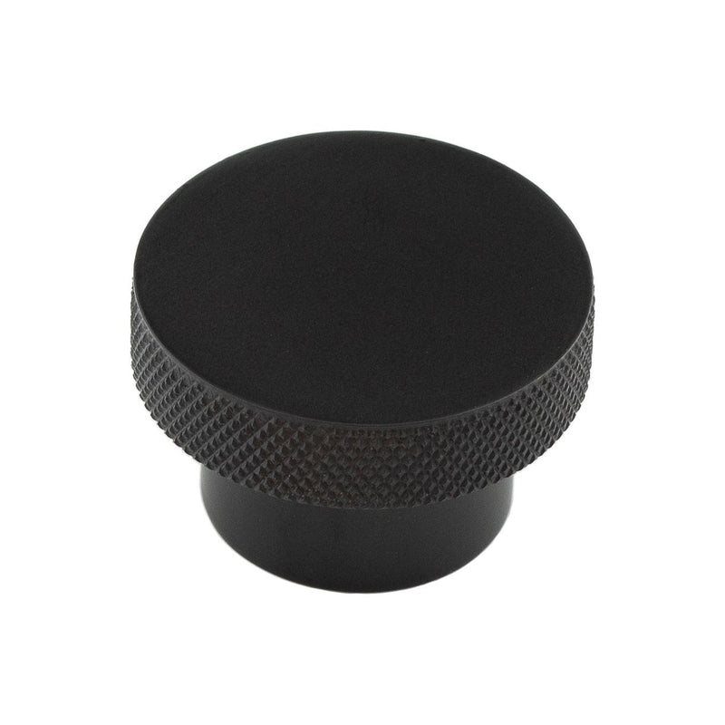 Hoxton - Wenlock Cupboard Knobs 40mm - Matt Black - HOX140MB - Choice Handles