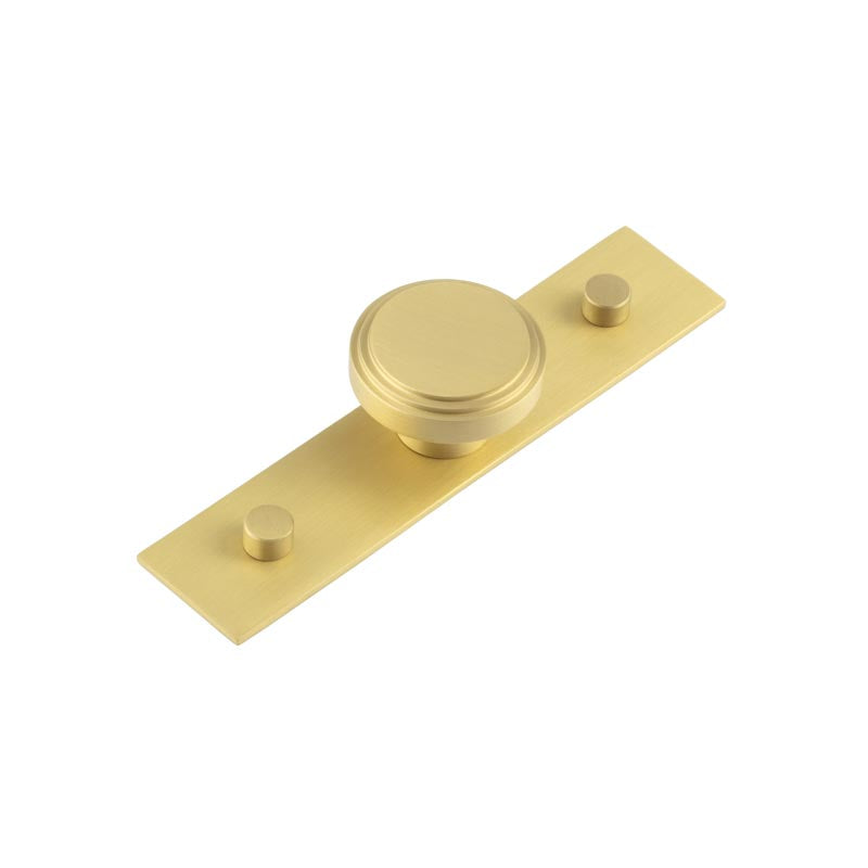Hoxton - Cropley Cupboard Knobs 40mm - Satin Brass - HOX-1040SB-5090SB - Choice Handles