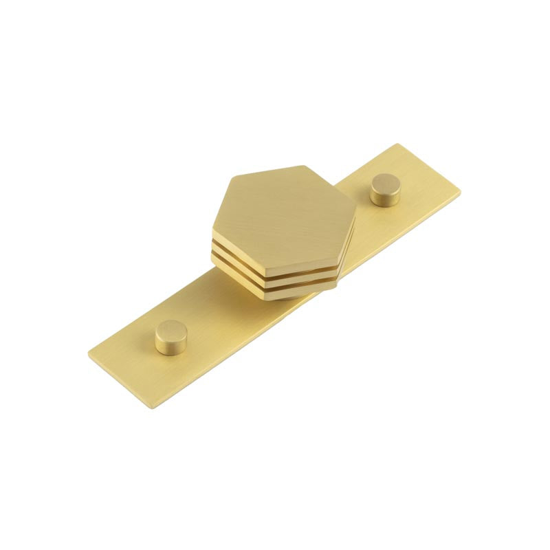 Hoxton - Nile Cupboard Knobs 40mm Plain - Satin Brass - HOX-340SB-5090SB - Choice Handles