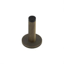 Burlington - Knurled Wall Mounted Doorstops Knurled Rose - Antique Brass - BUR-968AB-969AB - Choice Handles