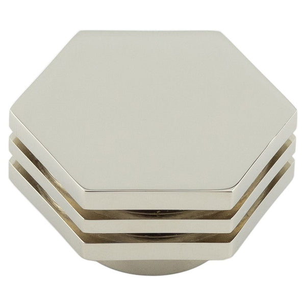 Hoxton - Nile Cupboard Knobs 40mm - Polished Nickel - HOX340PN - Choice Handles