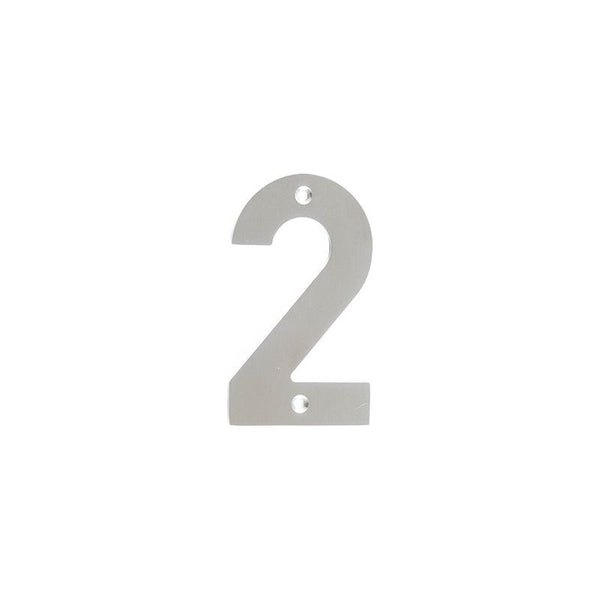 Frelan - 100mm Numerals 100mm No. 2 - Satin Stainless Steel - JSS-2 - Choice Handles
