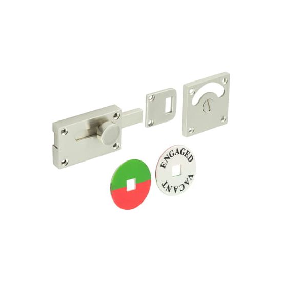 Burlington - Indicator Lock Antique - Satin Nickel - BUR2552SN - Choice Handles