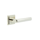 Burlington - Richmond Door Handles On Square Stepped  - Polished Nickel - BUR45KIT163 - Choice Handles