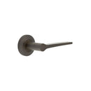 Burlington - Knightsbridge Door Handle on Chamfered Rose  - Dark Bronze - BUR20KIT80 - Choice Handles