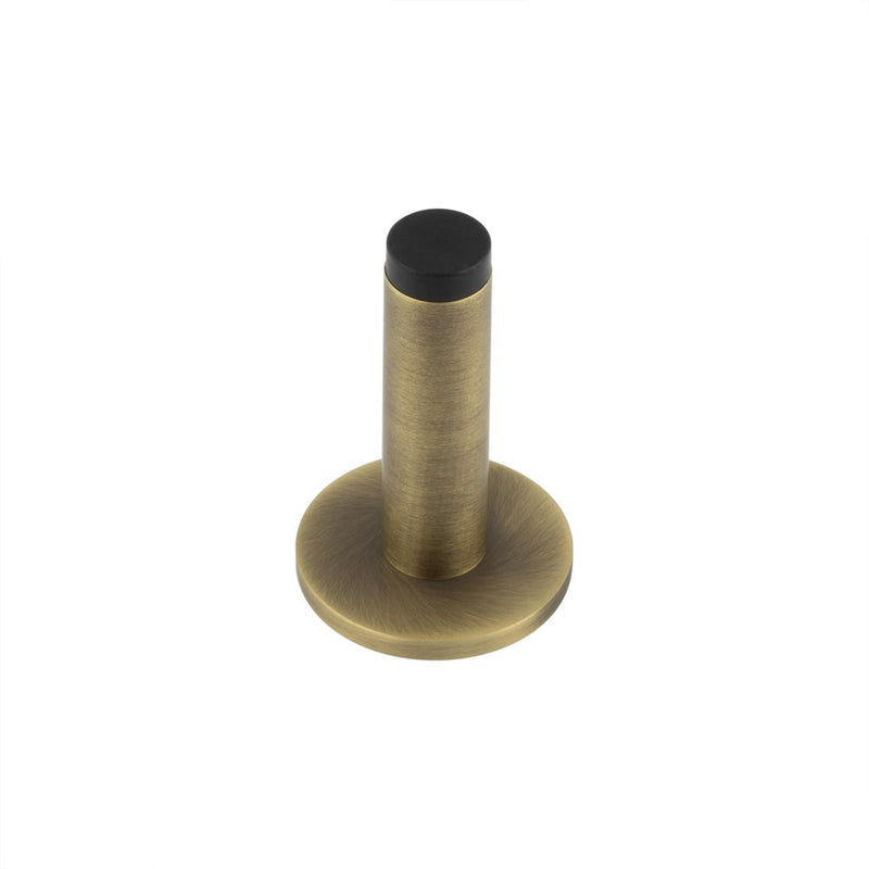 Burlington - Plain Wall Mounted Door Stops Plain Rose - Antique Brass - BUR-970AB-971AB - Choice Handles