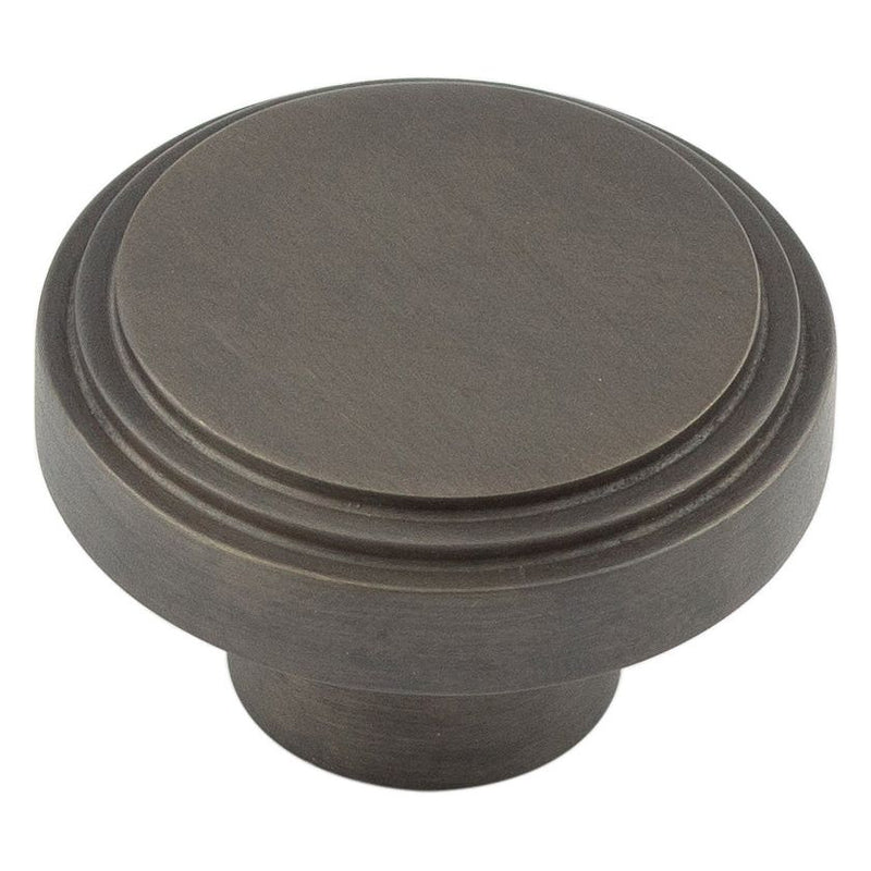 Hoxton - Cropley Cupboard Knobs 40mm - Dark Bronze - HOX1040DB - Choice Handles