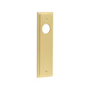 Burlington - Lever Handle Backplate Latch - Satin Brass - BUR450SB - Choice Handles